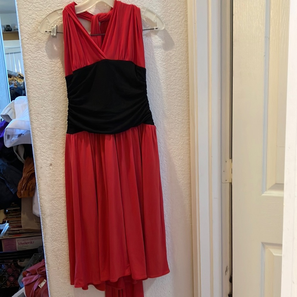 FINAL MARKDOWN Chi by falchi toga back halter dress 8 nwt